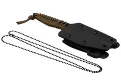 ANV Knives P100 Sleipner Cerakote, Coyote Paracord, P100-040, Black Kydex Sheath, Couteau De Cou -Couteaux Soldes ANVP100 040 06 anv