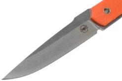 Amare Knives Pocket Peak Fixed, Stonewash Orange G10, Couteau à Lame Fixe -Couteaux Soldes AS PPF OR 03 amare knives