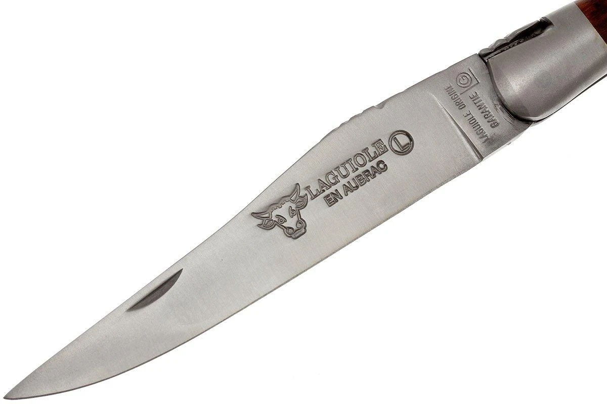 Laguiole En Aubrac HP 12cm Bois D'amourette Guilloché à La Main L0212AMH-FSI1 4 Laguiole En Aubrac HP 12cm Bois D'amourette Guilloché à La Main L0212AMH-FSI1 - Image 2