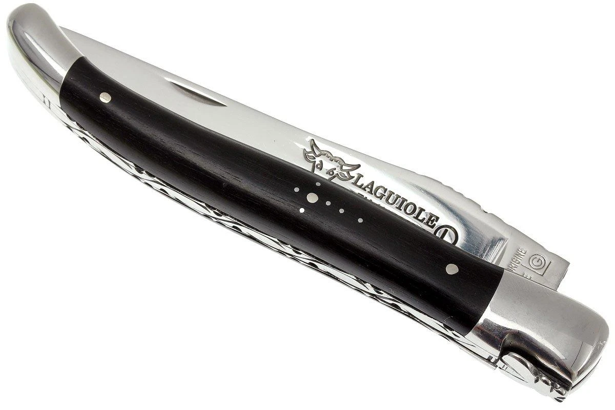 Laguiole En Aubrac HP 12cm Bois D'ébène Poli à La Main L0212EBH-FSI1 5 Laguiole En Aubrac HP 12cm Bois D'ébène Poli à La Main L0212EBH-FSI1 - Image 3