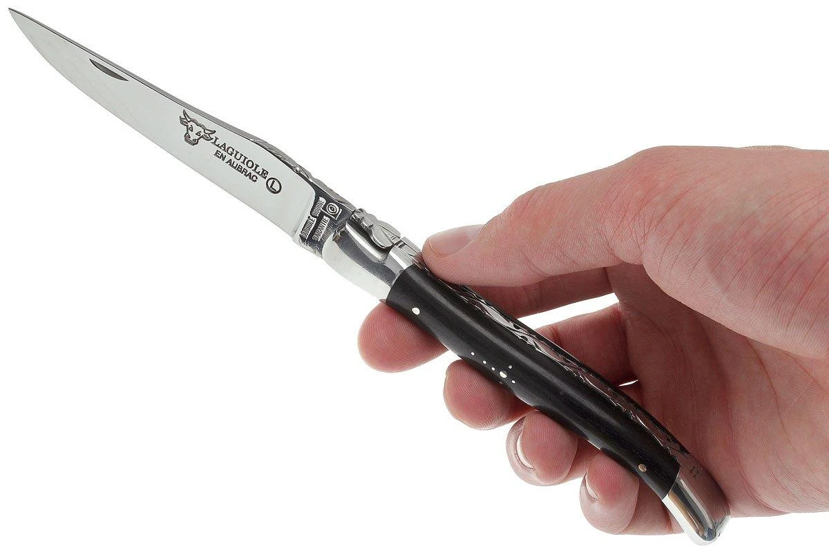 Laguiole En Aubrac HP 12cm Bois D'ébène Poli à La Main L0212EBH-FSI1 9 Laguiole En Aubrac HP 12cm Bois D'ébène Poli à La Main L0212EBH-FSI1 - Image 7