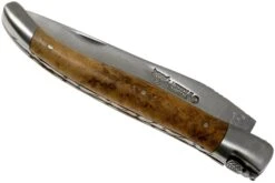 Laguiole En Aubrac 12cm Teck Guillochage Manuel L0212LKH/FSB1, Couteau Laguiole -Couteaux Soldes AUL0212LKH FSB1 04 laguiole en aubrac