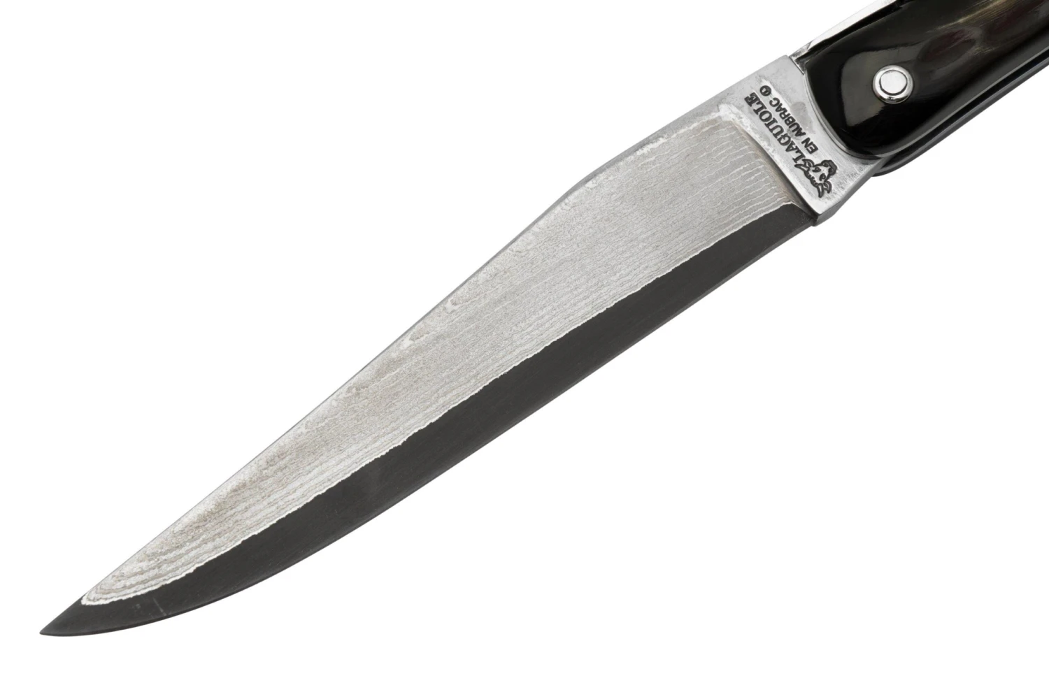 Laguiole En Aubrac 0512BULI-FQI1 Corne De Buffle, Damas Japonais, Couteau De Poche 5 Laguiole En Aubrac 0512BULI-FQI1 Corne De Buffle, Damas Japonais, Couteau De Poche - Image 3