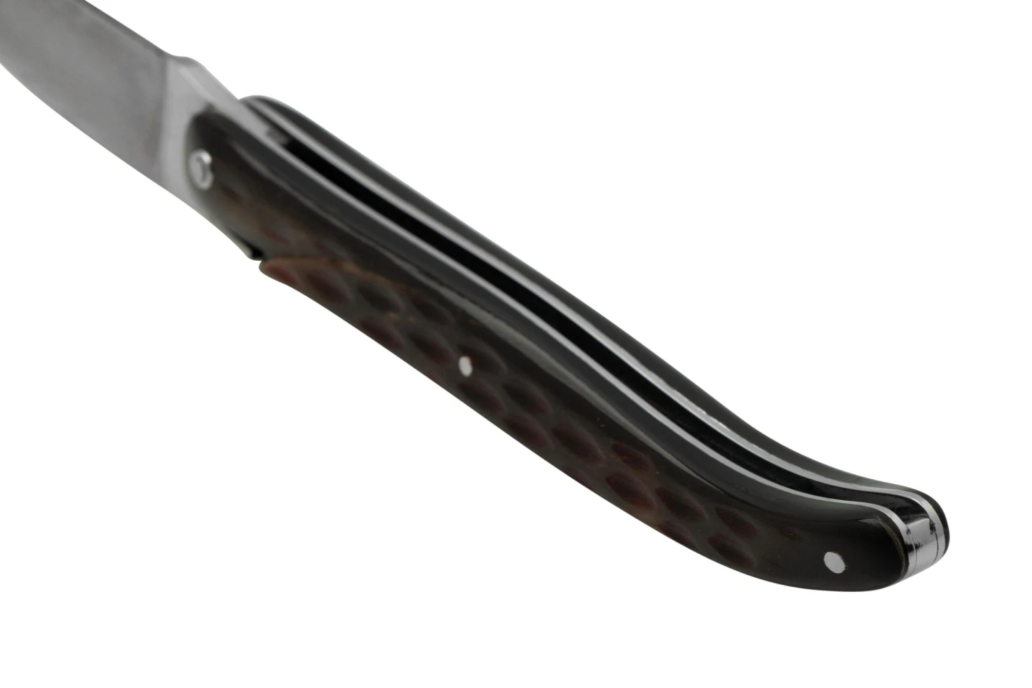 Laguiole En Aubrac 0512BULI-FQI1 Corne De Buffle, Damas Japonais, Couteau De Poche 6 Laguiole En Aubrac 0512BULI-FQI1 Corne De Buffle, Damas Japonais, Couteau De Poche - Image 4