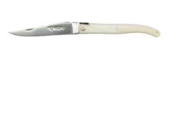 Laguiole En Aubrac Le Perlé 12 Cm L0512OS6J3 Full Handle Os Blanc