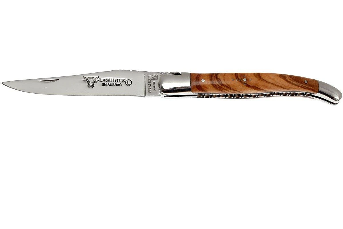 Laguiole En Aubrac 12cm Doubles Platines, Loupe D'olivier, L0712LLI-FSJ1 3 Laguiole En Aubrac 12cm Doubles Platines, Loupe D'olivier, L0712LLI-FSJ1