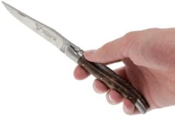 Laguiole En Aubrac 12cm Doubles Platines, Loupe De Noyer, L0712LYI-FSB1 16 Laguiole En Aubrac 12cm Doubles Platines, Loupe De Noyer, L0712LYI-FSB1 -Couteaux Soldes AUL0712LYI FSB1 07 laguiole en aubrac aul0712lyi fsb1 07