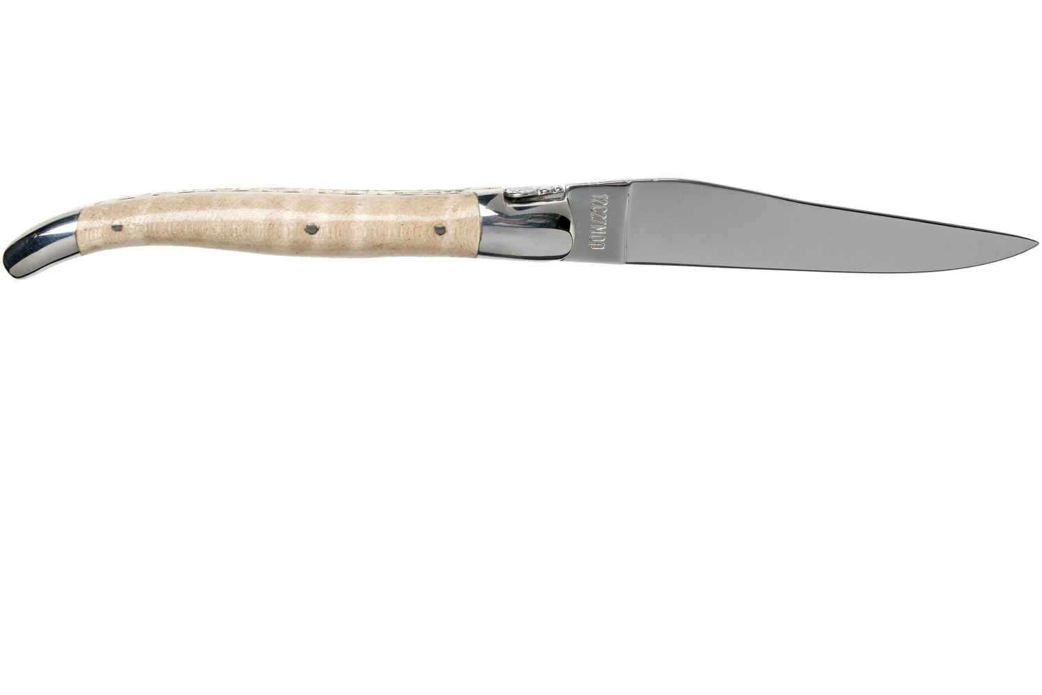 Laguiole En Aubrac 12cm Doubles Platines, érable Ondé Guilloché à La Main L0712EEN1/FSJ1 4 Laguiole En Aubrac 12cm Doubles Platines, érable Ondé Guilloché à La Main L0712EEN1/FSJ1 - Image 2