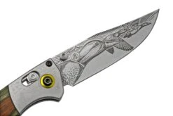Benchmade Mini Crooked River Mallard Limited Edition Artist Series 15085-2203, Couteau De Poche De Chasse, Casey Underwood Design -Couteaux Soldes BE15085 2203 05 benchmade