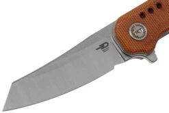 Bestech Syntax BG40E Natural Micarta, Two Tone Satin Couteau De Poche, Todd Knife & Tool Design -Couteaux Soldes BHBG40E 03 bestech