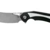 Bestech Kasta BG45A Black White G10, Two Tone Satin Couteau De Poche, Kombou Design