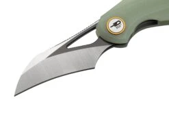 Bestech Bihai Grey DLC Stonewashed Satin, Jade G10 BG53F Couteau De Poche, Ostap Hel Design -Couteaux Soldes BHBG53F 03 bestech