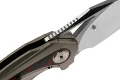 Bestech Nuke BT2107B Bronze Titanium, Red Marbled Carbonfiber, Satin Couteau De Poche, Kombou Design -Couteaux Soldes BHBT2107B 06 bestech