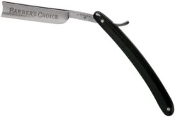 Böker Manufaktur Barber’s Choice, Black Synthetic 140222 Rasoir Coupe-choux