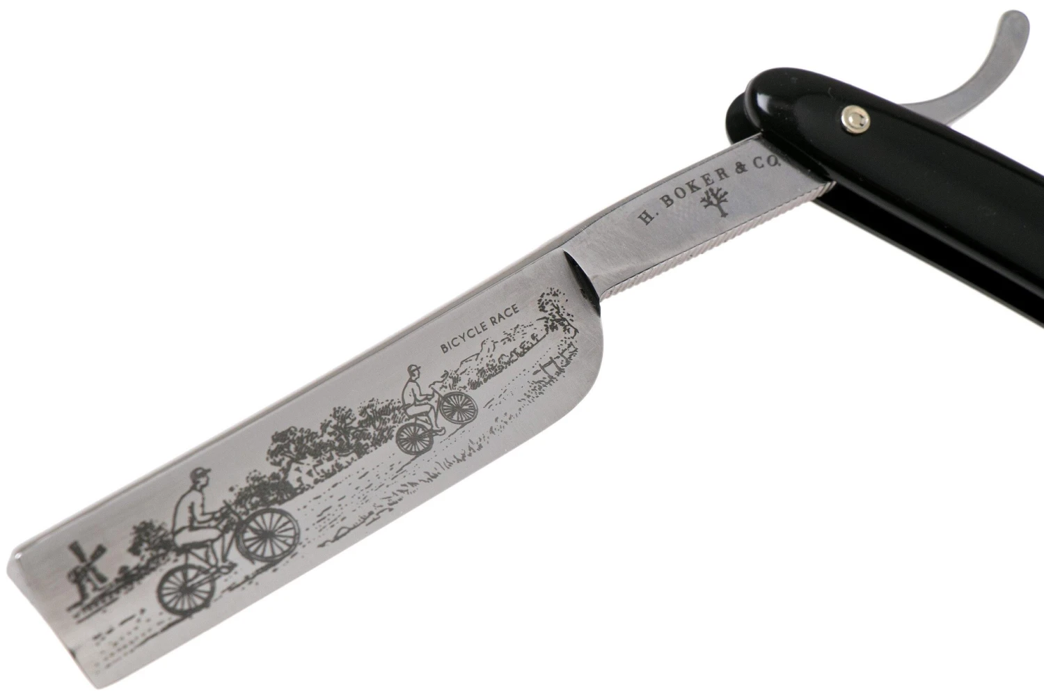 Böker Manufaktur Bicycle Race, Black Synthetic 140223 Rasoir Coupe-choux 5 Böker Manufaktur Bicycle Race, Black Synthetic 140223 Rasoir Coupe-choux - Image 3
