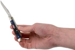 Case Mini Trapper Navy Blue Bone, Rogers Jig, 07321, 6207 SS Couteau De Poche -Couteaux Soldes CE07321 05 case