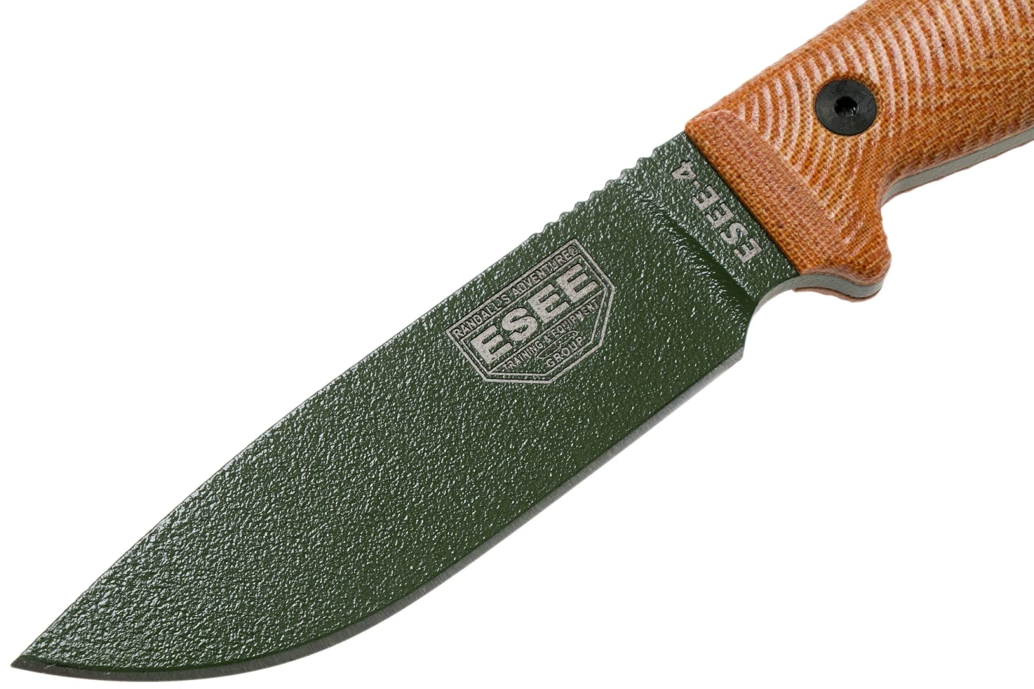 ESEE Model 4 OD Green Blade 3D Natural Canvas Micarta Couteau De Survie 4POD-011 étui Noir + Clip De Poche 5 ESEE Model 4 OD Green Blade 3D Natural Canvas Micarta Couteau De Survie 4POD-011 étui Noir + Clip De Poche - Image 3