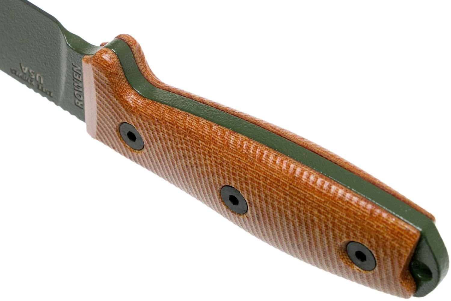 ESEE Model 4 OD Green Blade 3D Natural Canvas Micarta Couteau De Survie 4POD-011 étui Noir + Clip De Poche 6 ESEE Model 4 OD Green Blade 3D Natural Canvas Micarta Couteau De Survie 4POD-011 étui Noir + Clip De Poche - Image 4