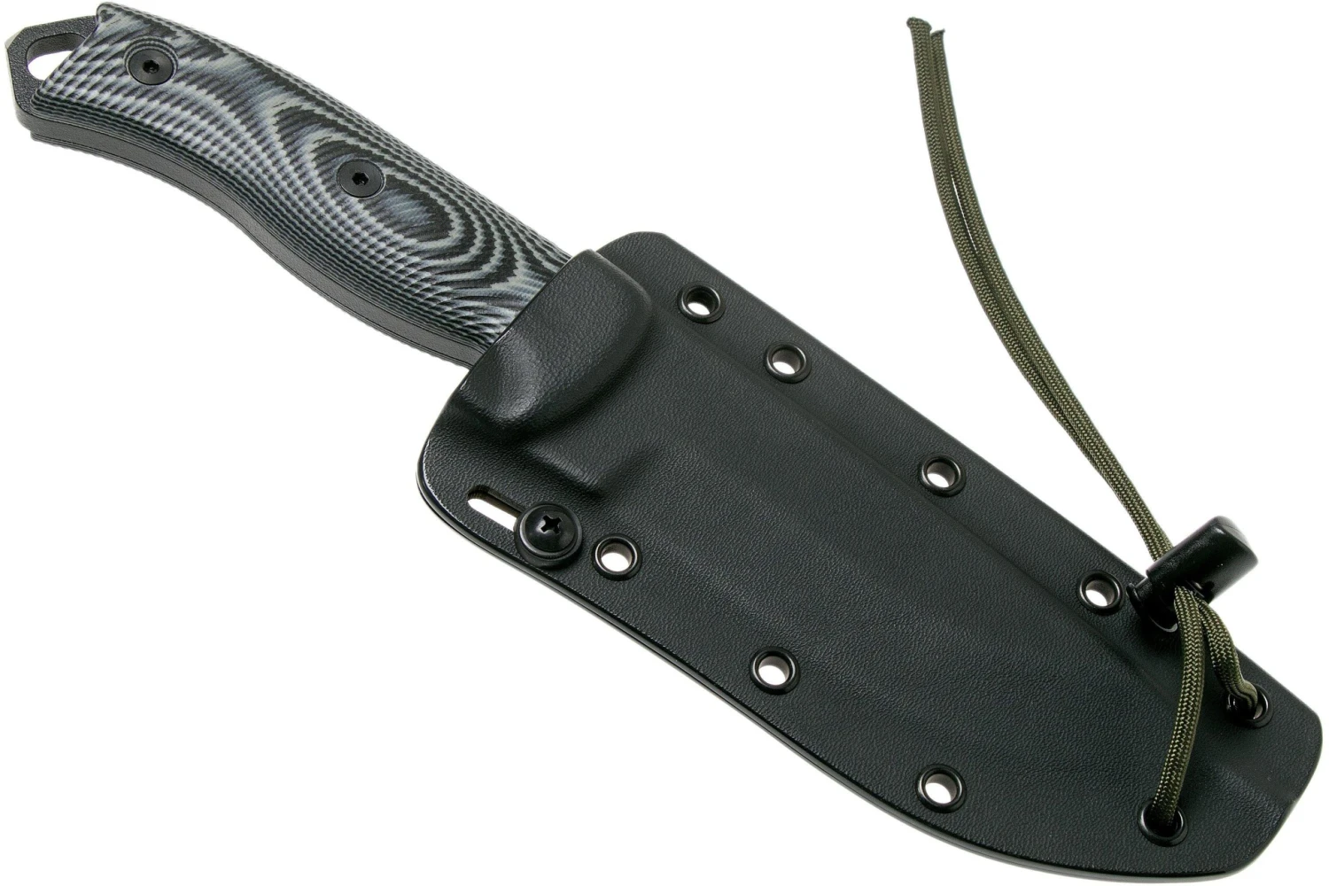 ESEE Model 5 Black Blade 3D Grey-Black G10 Couteau De Survie 5PB-002 étui Kydex + Clip Plat 8 ESEE Model 5 Black Blade 3D Grey-Black G10 Couteau De Survie 5PB-002 étui Kydex + Clip Plat - Image 6