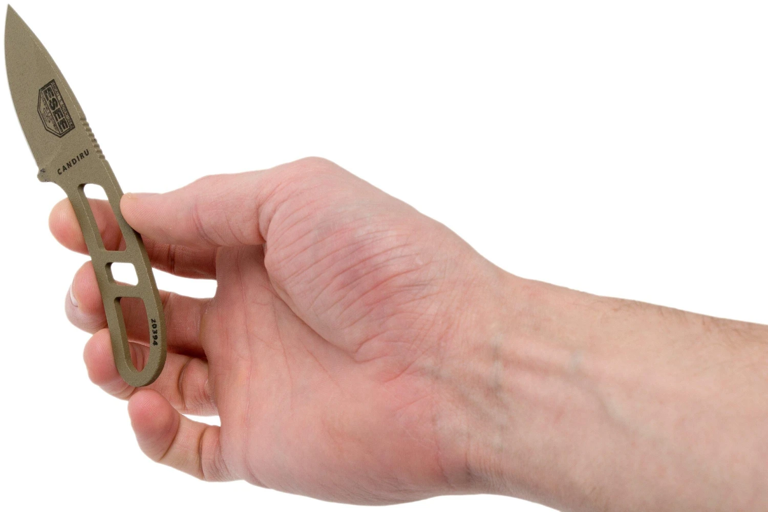 ESEE Candiru Dark Earth, CAN-DE Couteau De Cou Avec étui Noir + Clip Ceinture 7 ESEE Candiru Dark Earth, CAN-DE Couteau De Cou Avec étui Noir + Clip Ceinture - Image 5