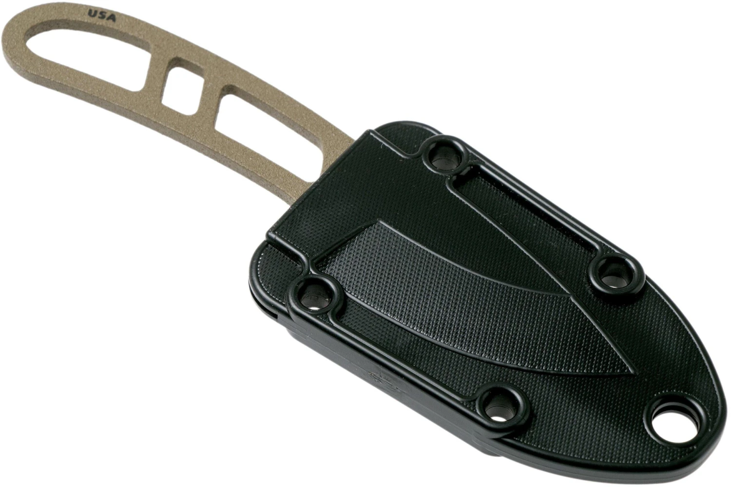 ESEE Candiru Dark Earth, CAN-DE Couteau De Cou Avec étui Noir + Clip Ceinture 8 ESEE Candiru Dark Earth, CAN-DE Couteau De Cou Avec étui Noir + Clip Ceinture - Image 6