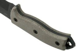 ESEE Model 5 Tactical Gunsmoke, Desert Tan Handle 5P-TG Avec étui Kydex + Clip Ceinture -Couteaux Soldes EE ESEE 5P TG 04 esee knives