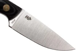 Brisa Necker 70, Noir Micarta, Gaine En Cuir 9803 -Couteaux Soldes ENZ 9803 03 enzo enz 9803 03