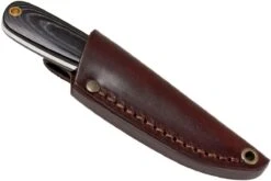 Brisa Necker 70, Noir Micarta, Gaine En Cuir 9803 -Couteaux Soldes ENZ 9803 06 enzo enz 9803 06