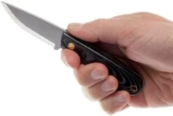 Brisa Necker 70, Noir Micarta, étui En Cuir 9806 15 Brisa Necker 70, Noir Micarta, étui En Cuir 9806 -Couteaux Soldes ENZ 9806 06 enzo necker 70 enz 9806 06