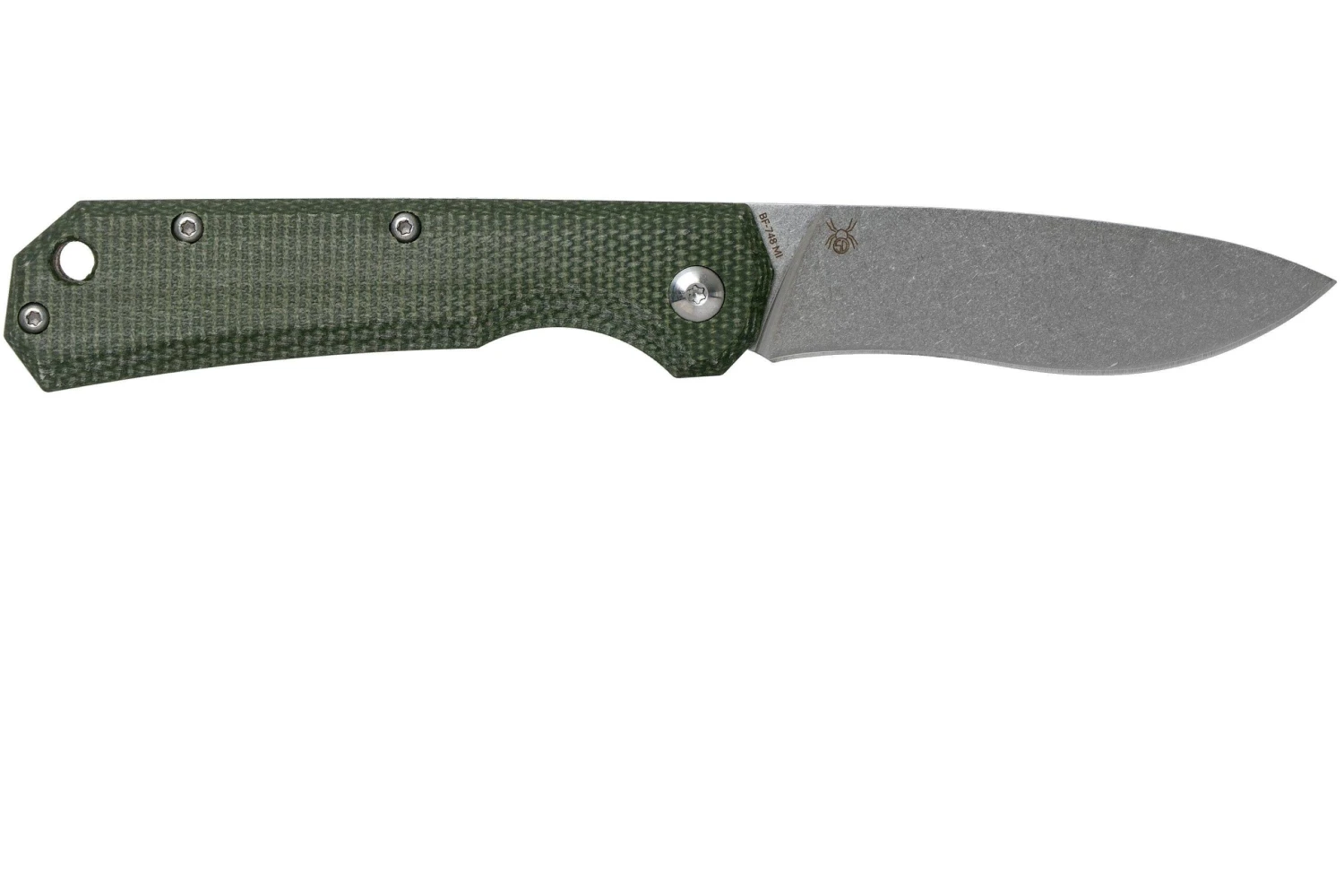 Fox Black Fox Ciol Folding Knife BF-748MI Green Micarta Couteau De Poche, Denis Simonutti Design 4 Fox Black Fox Ciol Folding Knife BF-748MI Green Micarta Couteau De Poche, Denis Simonutti Design - Image 2