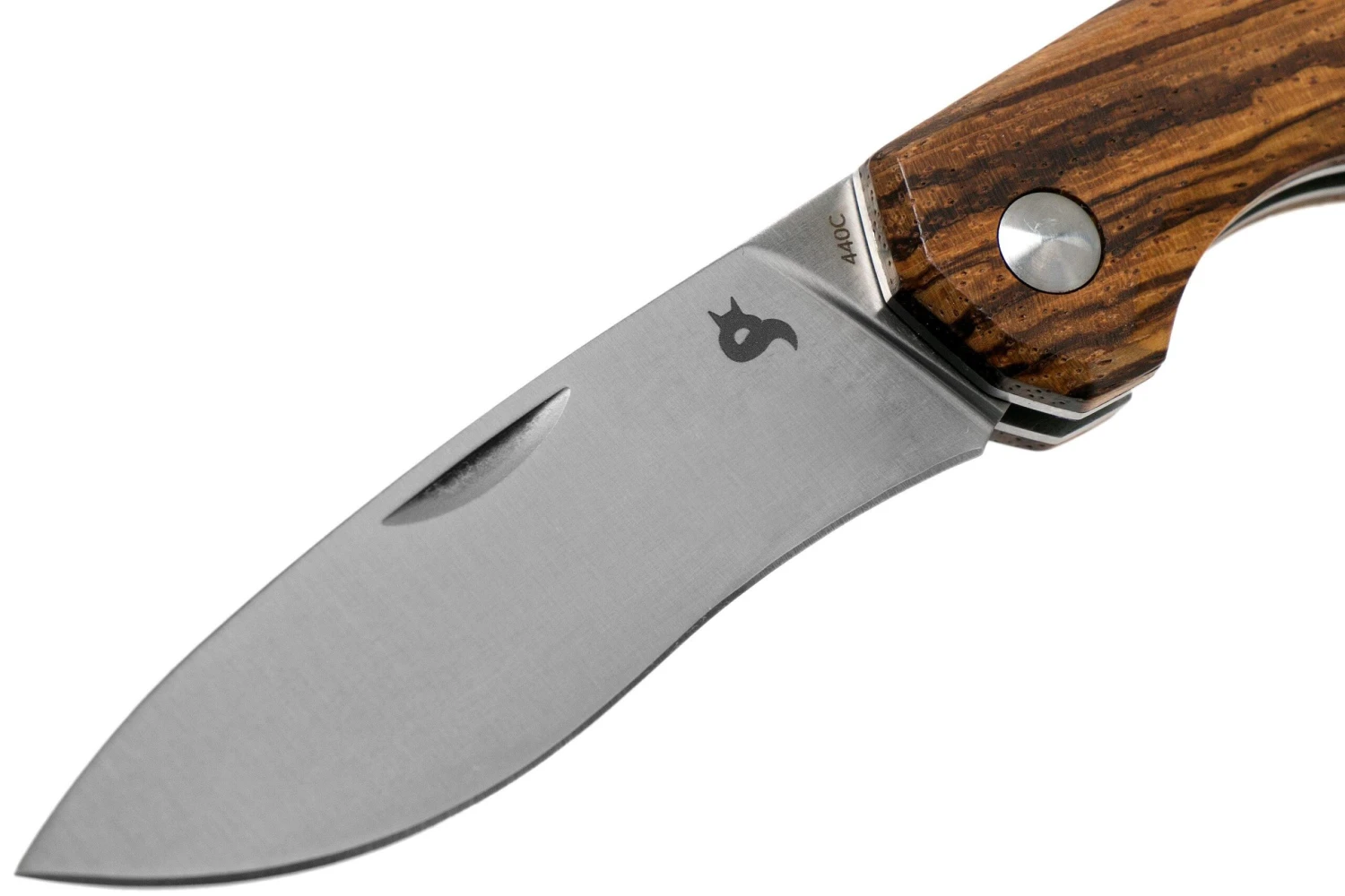 Fox Black Fox Ciol Folding Knife BF-748ZW Zebrano Wood Couteau De Poche, Denis Simonutti Design 5 Fox Black Fox Ciol Folding Knife BF-748ZW Zebrano Wood Couteau De Poche, Denis Simonutti Design - Image 3