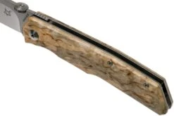 Fox Knives FX-525BE Curly Birch Couteau De Poche, Bob Terzuola Design -Couteaux Soldes FOFX 525BE 07 fox knives