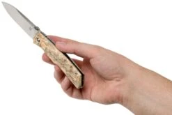 Fox Knives FX-525BE Curly Birch Couteau De Poche, Bob Terzuola Design -Couteaux Soldes FOFX 525BE 08 fox knives