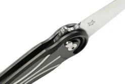 Fox Knives Saturn Linkshandig Satin Titanium PVD, FX-551 SX Ti Couteau De Poche -Couteaux Soldes FOFX 551SXTI 06 fox