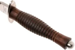 Fox Fairbairn Sykes FX-593 Wallnut Handle, Hill Knives Design -Couteaux Soldes FOFX 593 04 fox knives fairbairn fofx 593 04