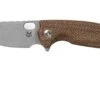 Fox Baby Core FX-608MC Natural Canvas Micarta Couteau De Poche, Jesper Voxnaes Design -Couteaux Soldes FOFX 608MC 01 fox knives