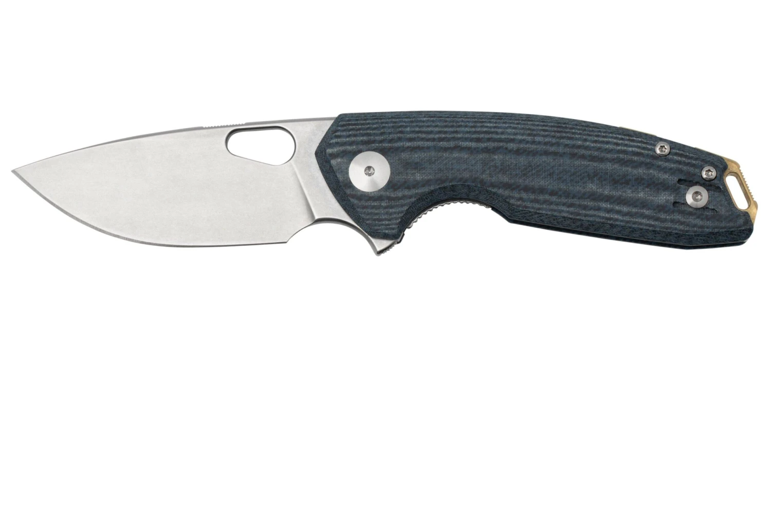 GiantMouse ACE Tribeca, Stonewashed Magnacut, Denim Canvas Micarta Couteau De Poche 3 GiantMouse ACE Tribeca, Stonewashed Magnacut, Denim Canvas Micarta Couteau De Poche