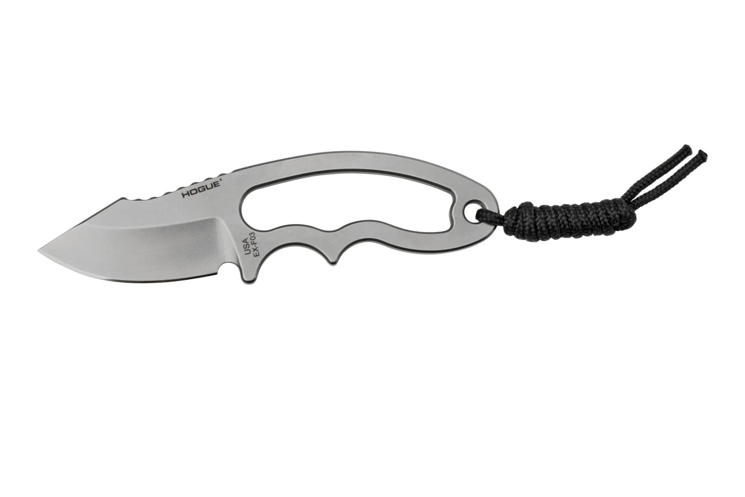 Hogue EX-F03 2.25" Clip Point Tumble Finish Neckknife 35370 4 Hogue EX-F03 2.25" Clip Point Tumble Finish Neckknife 35370 - Image 2