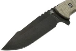 Rick Hinderer Ranch Harpoon Spanto Battle Black Green Micarta Couteau De Survie -Couteaux Soldes HRK TRH SPSWBK GM 03 rick hinderer knives