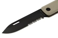 The James Brand The Ellis Slim, Coyote Tan G10, Black, Serrated, KKN125195-01, Couteau De Poche -Couteaux Soldes JAKKN125195 01 03 jamesbrand
