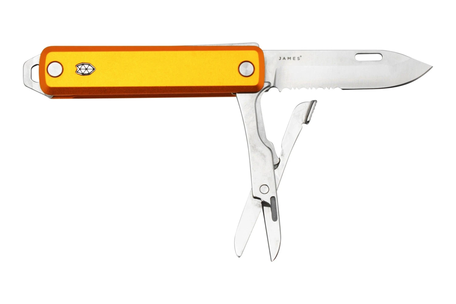 The James Brand The Ellis Scissors, Canary, Aluminum Serrated, Couteau De Poche 3 The James Brand The Ellis Scissors, Canary, Aluminum Serrated, Couteau De Poche