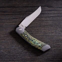 Jack Wolf Cyborg Jack CYBO-01-CTS Fat Carbon Toxic Storm, Couteau De Poche Slipjoint -Couteaux Soldes JW CYBO 01 CTS 03 jackwolf
