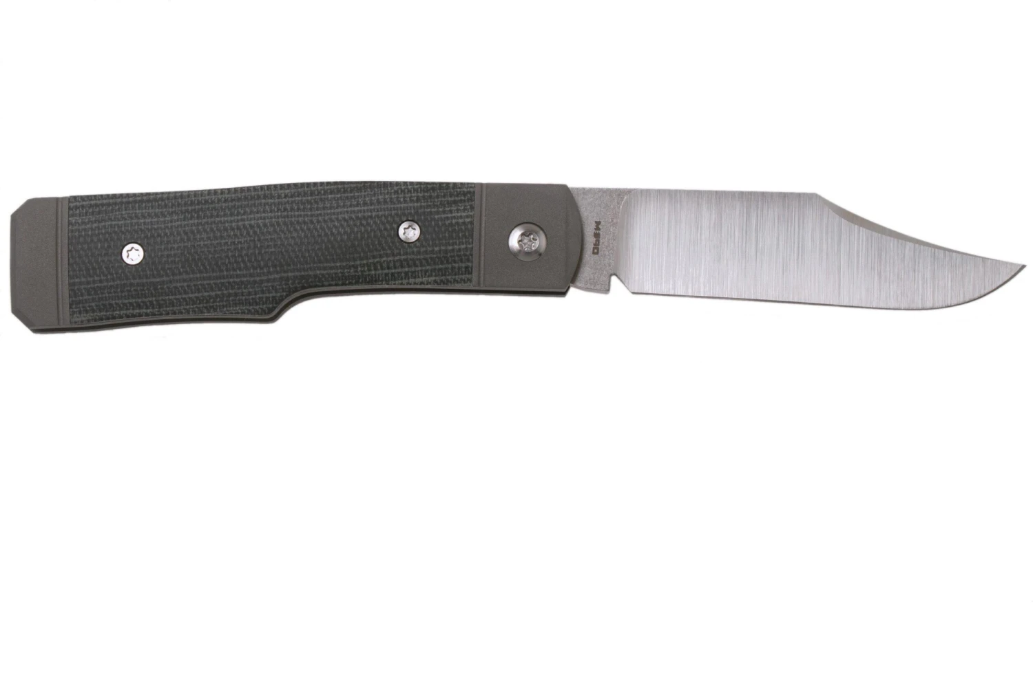 Jack Wolf Sharpshooter Jack, Black Canvas Micarta SHSH-MBK Couteau De Poche Slipjoint 4 Jack Wolf Sharpshooter Jack, Black Canvas Micarta SHSH-MBK Couteau De Poche Slipjoint - Image 2