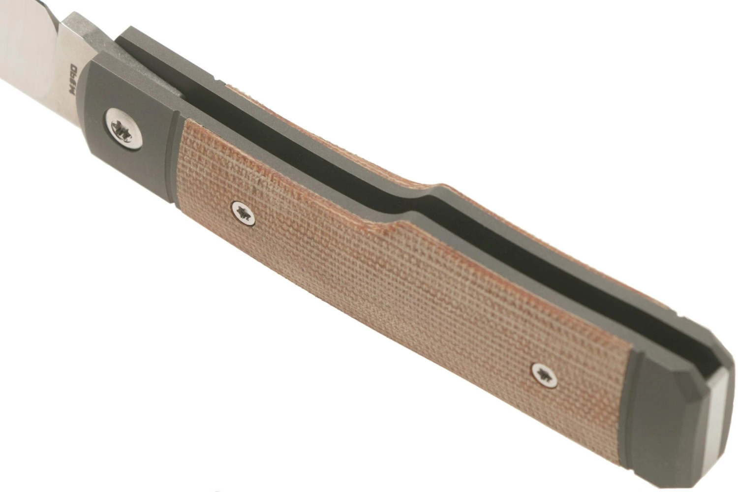 Jack Wolf Sharpshooter Jack, Natural Canvas Micarta SHSH-MNA Couteau De Poche Slipjoint 6 Jack Wolf Sharpshooter Jack, Natural Canvas Micarta SHSH-MNA Couteau De Poche Slipjoint - Image 4