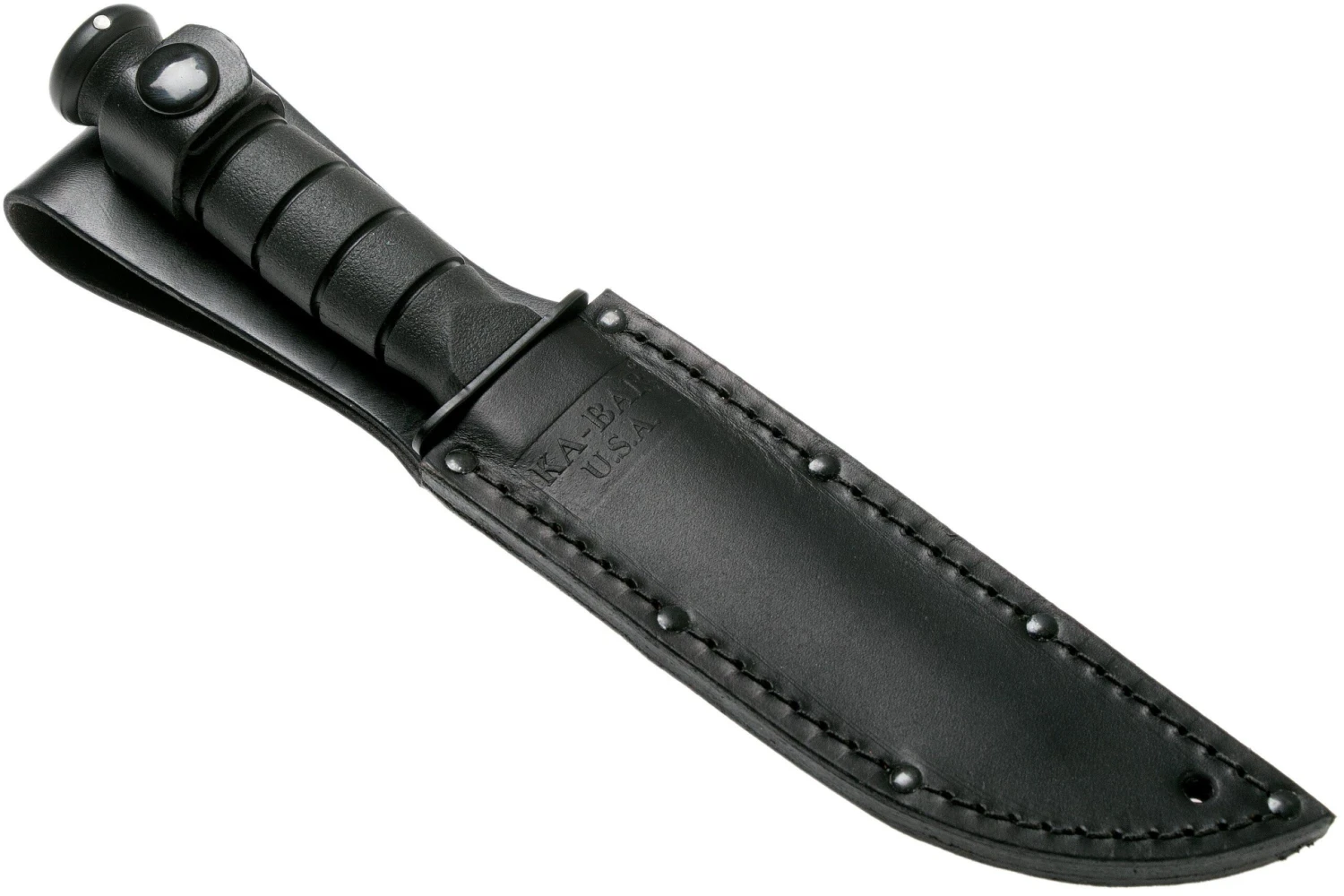 KA-BAR Short Tanto 1254, Couteau à Lame Fixe, étui En Cuir 9 KA-BAR Short Tanto 1254, Couteau à Lame Fixe, étui En Cuir - Image 7