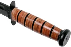 KA-BAR USMC 5018 Partiellement Dentelé, Cuir, étui En Plastique -Couteaux Soldes KA5018 05 ka bar