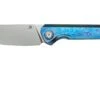 Kansept Bulldozer K1028A3 Stonewashed CPM-20CV, Blue Timascus Couteau De Poche, Kim Ning Design -Couteaux Soldes KSK1028A3 01 kansept