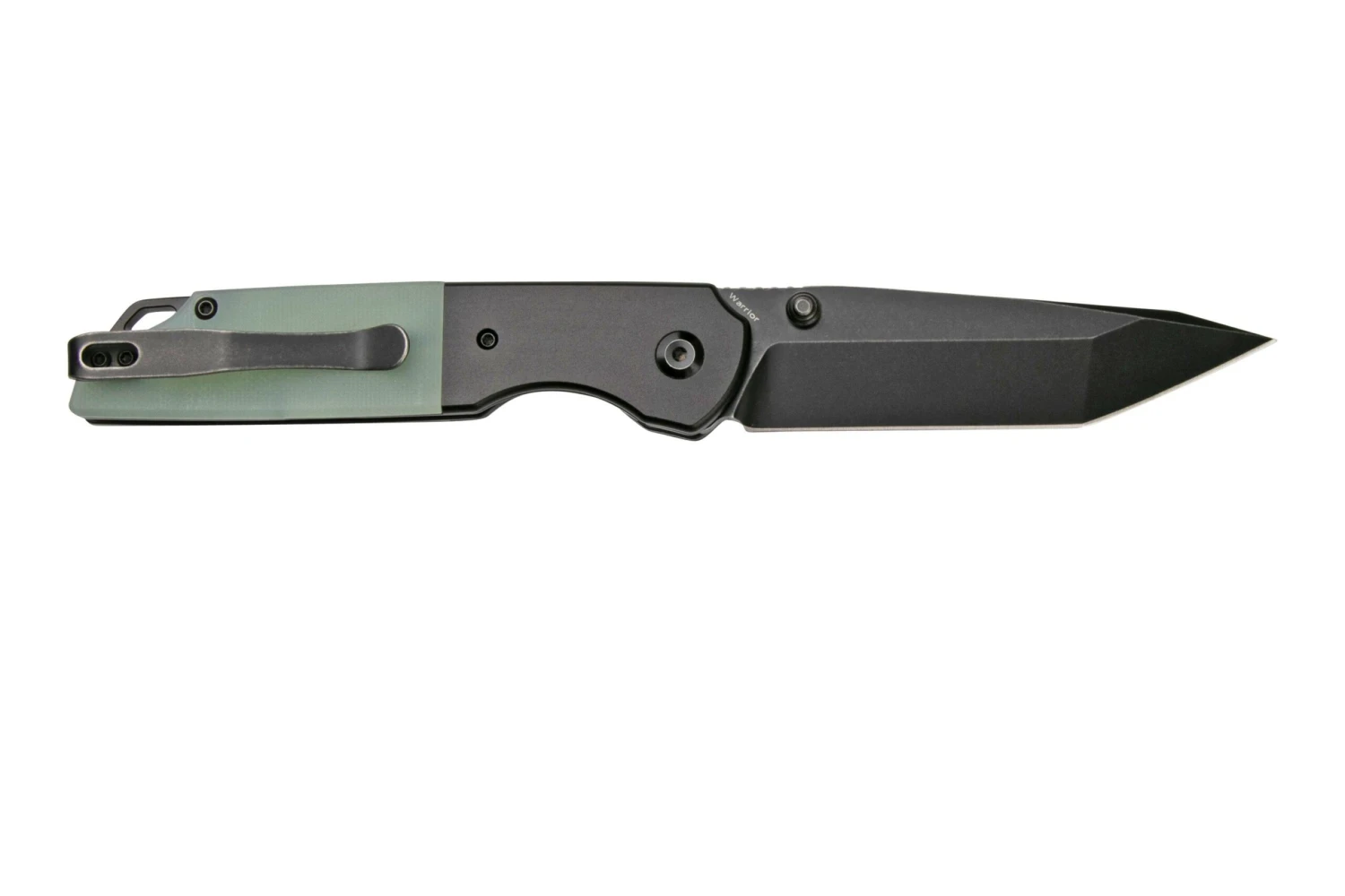 Kansept Warrior T1005T4 Black Tanto, Jade G10, Couteau De Poche, Kim Ning Design 4 Kansept Warrior T1005T4 Black Tanto, Jade G10, Couteau De Poche, Kim Ning Design - Image 2