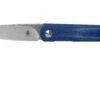Kizer Feist V3499C1 Stonewashed 154CM, Denim Blue Micarta, Couteau De Poche, Justin Lundquist Design -Couteaux Soldes KZV3499C1 01 kizer