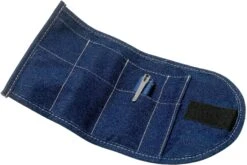 Kizer Feist V3499C1 Stonewashed 154CM, Denim Blue Micarta, Couteau De Poche, Justin Lundquist Design -Couteaux Soldes KZV3499C1 08 kizer